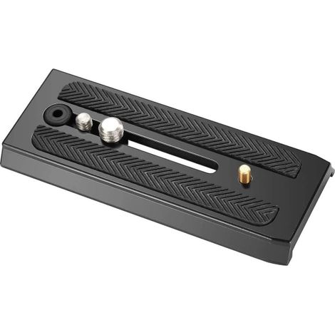 Plaque de Fixation Rapide avec Vis 1/4 et 3/8 Pouces, Compatible Manfrotto 501HDV 503HDV 701HDV MH055M0-Q5 (1/4)