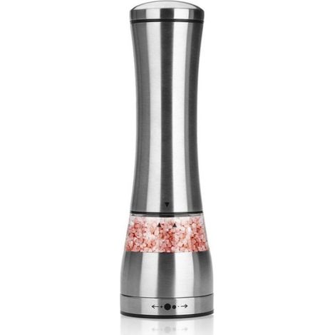 Moulin à poivre manuel - JE0318 - Acier inoxydable - Ajustable - Design en verre (1/5)