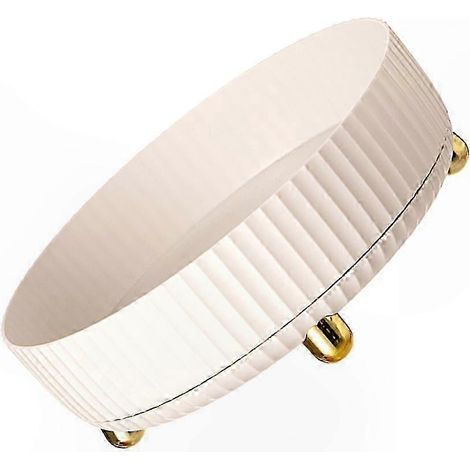 Support tournant 360° pour épices, organisateur rotatif blanc, plateau rond, lot de 1, rangement de cuisine pratique. (1/3)