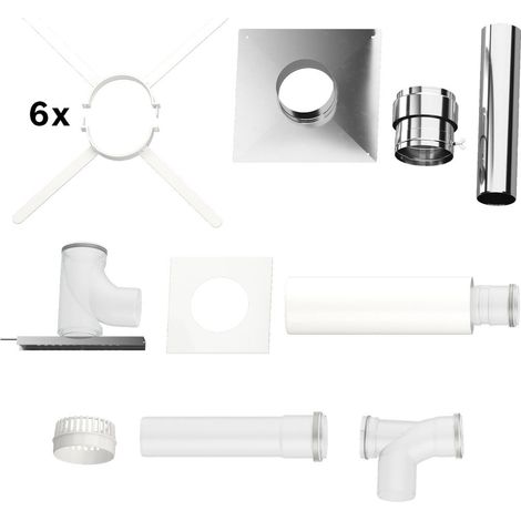 Bosch Abgaszubehör FC-Set110-B53 Grundbausatz B53 Edelstahl, d:110mm oben, 7738113085