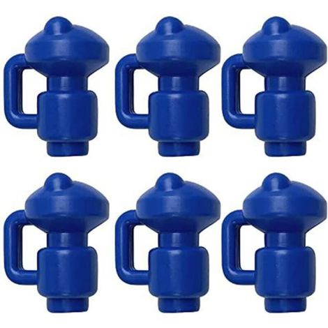 Protective End Caps Trampoline Caps 6 Pieces Pole Caps for Trampoline Net Pegs Ø 3.2 MM, Particularly Robust Weatherproof End Caps, Jumping Post Caps-Poles Jumping Lit Board Pole Cap (1/5)