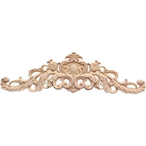 30 x 8 cm Décoratifs en Bois Longs sculptés Applique Meubles Pour Décoration De Meubles De Longue Applique Sculpté De Bois Décoratif (1/4)