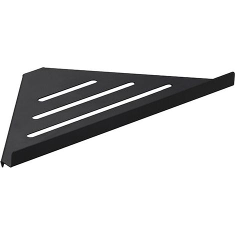 Étagère de douche triangulaire, porte-savon mural pour salle de bain, cuisine, noir, 1 pièce (1/4)