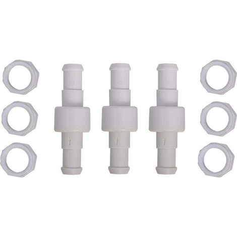 Set of 3 Rotating Hose Connectors with 6 Tips D15 D20 Compatible with Zodiac Polaris 180 280 380 MUMU Robotic Pool Cleaners