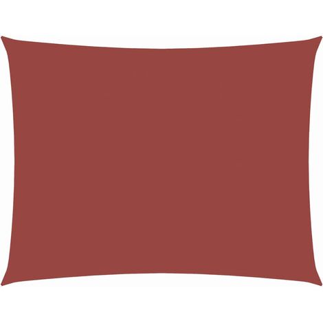 vidaXL Toldo de vela rectangular tela Oxford terracota 2x4 m (1/2)