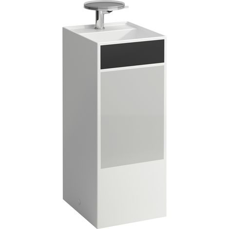 Waschtisch KARTELL 375x435x900mm frst o ÜL 1 HL m Deko sw/g (1/5)