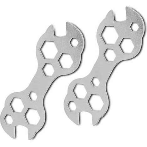 Set mit 2 10-in-1-Inbusschlüsseln für Fahrradpedale – Multifunktionswerkzeug – Mini-Inbusschlüssel – Mountainbike-Reparaturwerkzeug (1/5)