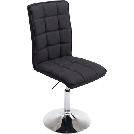 Sedia per sala da pranzo Peking V2 in tessuto nero (1/5)