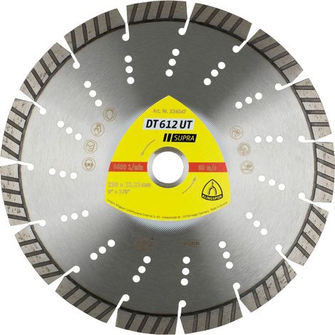 Klingspor DT 612 UT disco de corte diamantado turbo