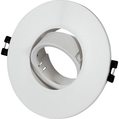 Barcelona Led – Support encastrable rond orientable pour spot LED GU10/MR16 Ø110mm – Installation facile par pression – Compatible avec ampoules GU10/MR16 (1/5)