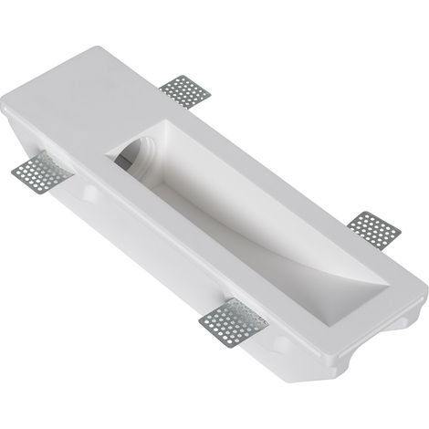 Wandleuchte Pladur-/Gipseinbau für GU10 / GU5.3 LED-Glühbirnen Schnitt 353x103mm Weiß (1/5)