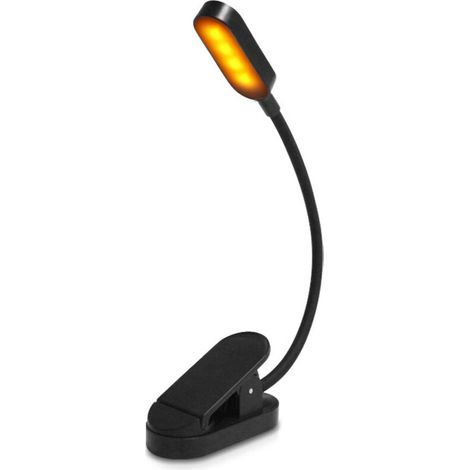 Gritin Buchlampe mit 9 LEDs, 3 Farbtemperaturmodi, Dauerlichtfunktion, USB-aufladbar, 360° flexibel zum Lesen (1/5)