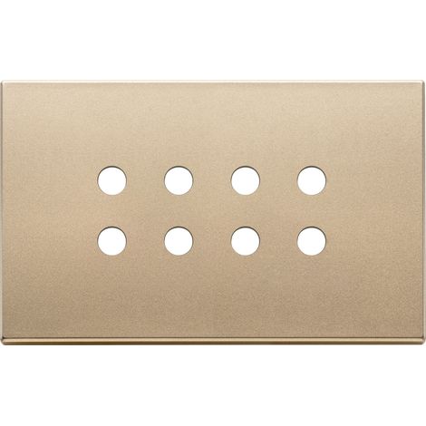 VIMAR - 22694.RN.88 Placca 4Mx8 Tondo oro satinato