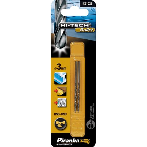 BLACK&DECKER - PUNTA PER TRAPANO HSS-CNC3MM (1/2)