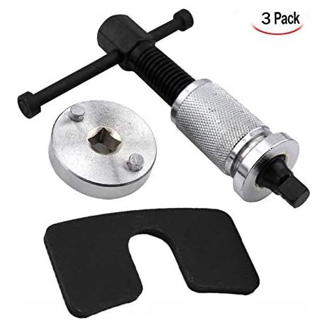 Sollbry Kit de herramientas para rebobinar el pistón de la pinza de freno para reemplazar el disco y sus adaptadores. Herramienta para rebobinar el pistón de la pinza. (1/5)