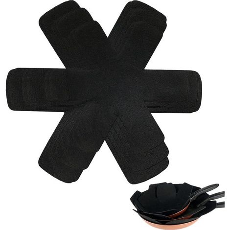 Ensemble de 15 pièces pour protéger vos ustensiles de cuisine, comprenant des housses de protection, des tapis résistants à la chaleur et des joints de rechange pour protéger votre plan de travail des (1/2)
