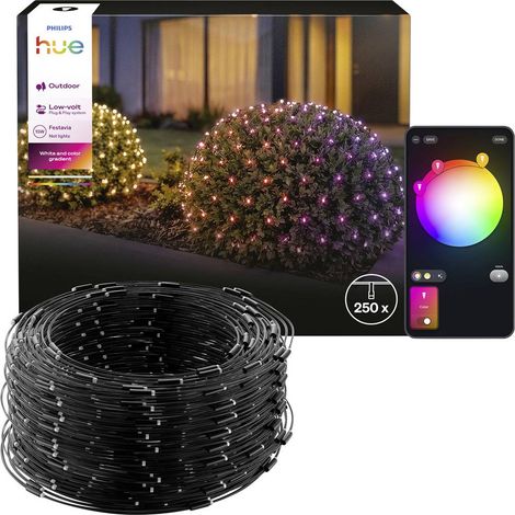 Philips Hue 8721103180070 Guirlande lumineuse pour l'intérieur/extérieur sur secteur LED blanc, multicolore (1/4)