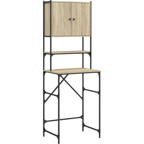 Maison Exclusive - Armario de lavadora color roble Sonoma 68x48,5