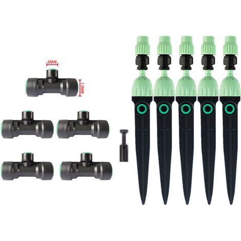 Système Irrigation Automatique Goutte à Goutte Kit Démarrage Rapide Raccords Té Busse Sol Arrosage Jardin Terrasse Econome (1/4)