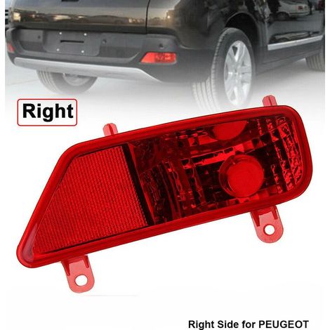 Zoternen – Feu antibrouillard arrière rouge pour Peugeot 3008 2009-2016 – Remplacement direct – Plastique haute qualité – Visibilité optimale (1/5)
