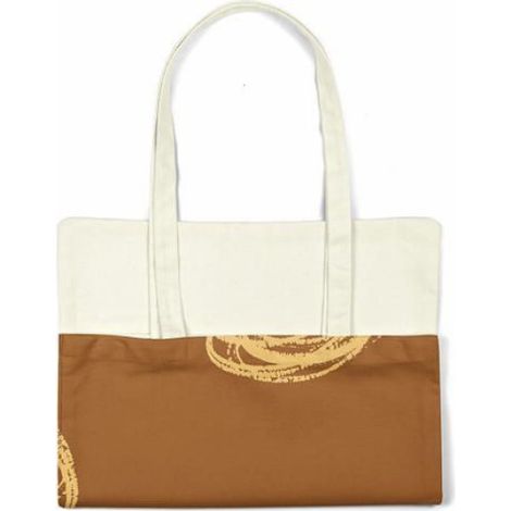 Sac shopping Bonamaison en coton réutilisable 34x40 cm — anse longue pour épaule (1/4)