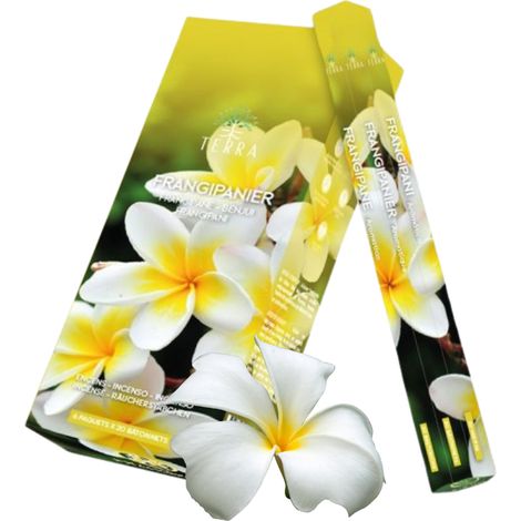 Bastoncini di incenso Terra Frangipani, 20 pezzi. (1/2)