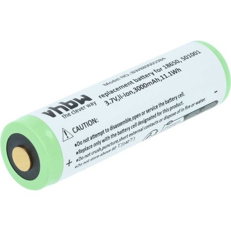 vhbw Batterie compatible avec Fenix TK35, TK15 lampe de poche ou frontrale (3000mAh, 3,7V, Li-ion) (1/4)