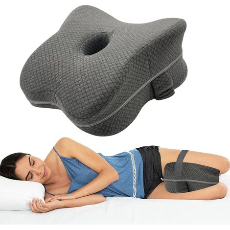Almohada de espuma viscoelástica para las rodillas, alivio del dolor de rodilla, soporte para las piernas al dormir