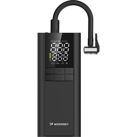 Wozinsky WPEP-8000 Kompressor, elektrische Pumpe, Powerbank 8000 mAh, Taschenlampe – Schwarz (1/5)