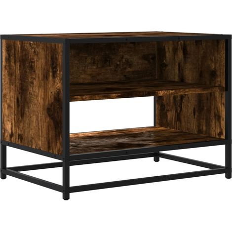 Maison Exclusive - TV-Schrank Räuchereiche 61x40x46 cm Holzwerkst (1/5)