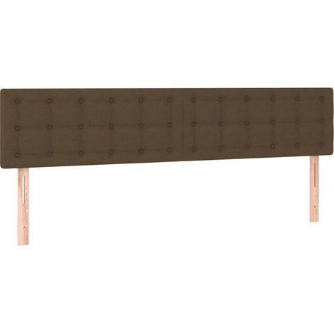 Maison Exclusive - Testiera Marrone Scuro 200x5x78/88 cm in Tessuto
