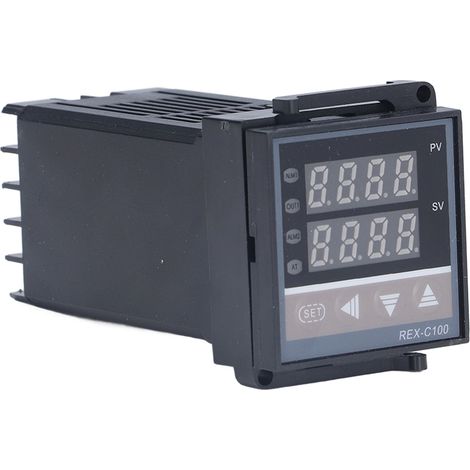 Régulateur de température PID relais à état solide thermocouple capteur de température thermostat numérique REX-C100 3 pièces AC220V 0-400°C (1/5)