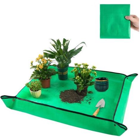 80 x 100cm thick waterproof potting mat suitable for transplanting and repotting indoor plants for gardening enthusiasts. (1/5)