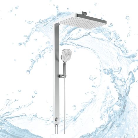 HGMBAD Regendusche RainMaxx Edelstahl mit Handbrause und Umschalter (1/5)