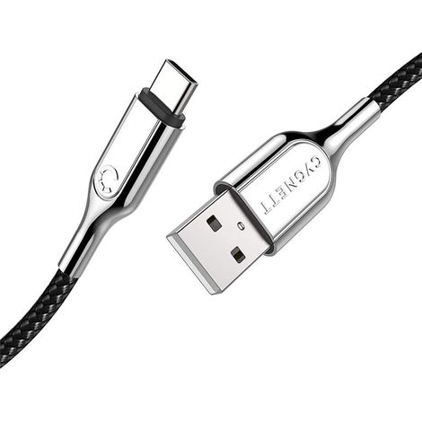 Cable Blindado 2.0 USB-C a USB-AÊ (3A / 60W) 1M -Blanco (1/5)