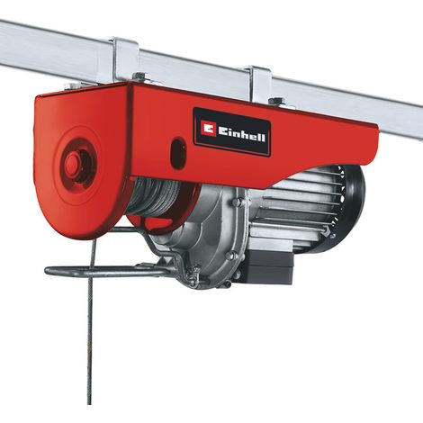 Einhell Seilhebezug TC-EH 500 (800 W, Bedienungsschalter mit Not-Aus, automatische Bremse, Endabschaltung, inkl. 12 m drallfreiem Drahtseil, Umlenkrolle mit Lasthaken und Sicherheitsbügel) (1/5)