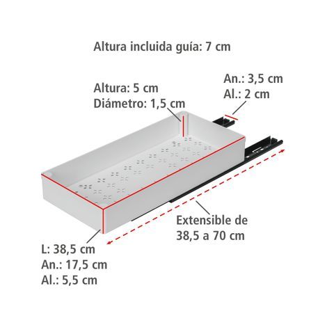 Organisateur de cuisine extensible pour armoire SIMON, WENKO (1/5)