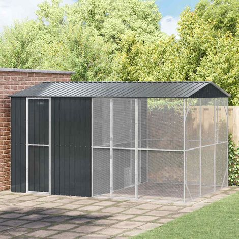 Vogelkäfig Anthrazit 430 x 310 x 247 cm Verzinkter Stahl