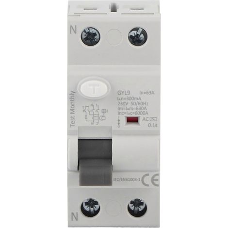 GYL9 Leitungsschutzschalter 2P 230V 50/60Hz IP20 Fehlerstromschutzschalter