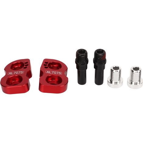 1 Paire de Prolongateurs de Freins V pour Vélo Pliable - Conversion de Siège 14" à 16" et 16" à 18" - Roues 406 à 451 - Rouge (1/5)