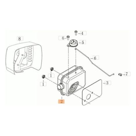 SILENCIADOR ORIGINAL EMAK L66151615