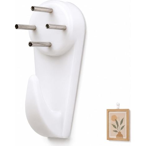 10pièces Clous Invisibles Sans Trace Pour Accroche Cadres Photo Et Objets Légers Lot De Clous Murs Sans Perçage Pour Décorations Murales