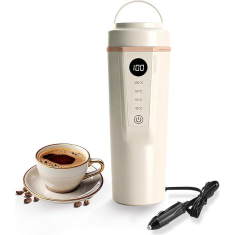 Hervidor eléctrico portátil para el hogar y el coche, universal de 12 V, 500 ml. (1/4)