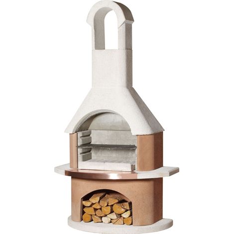 Buschbeck Gartenkamin Toscana BBQ Kohlegrill Holzgrill Grillkamin Grill (1/2)