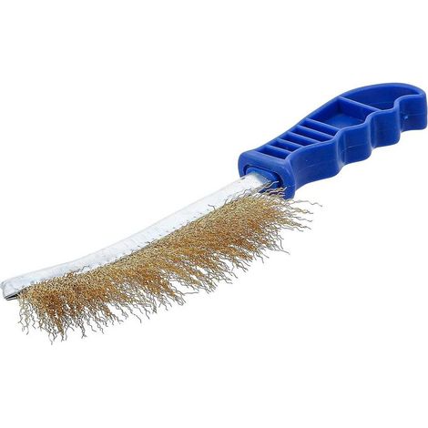 Brosse en Fil d Acier Laitonnée 260 mm - Résistante et Durable - D-Work