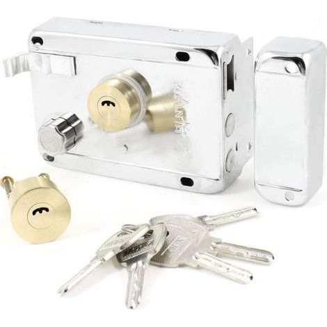 Residential Door Blauer Silberton Leftb Deadbolt Rim + Five Keys (899aaf691c03f44c0d2390bb8449c76b)