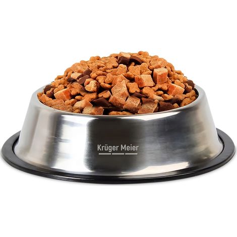 Futter- und Wassernapf für Hunde, Edelstahl, rutschfest, 25 cm, 780 ml (1/5)