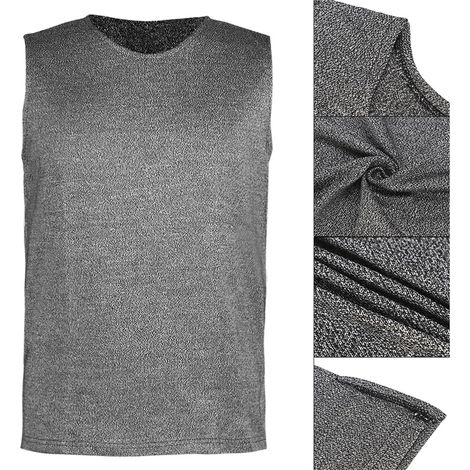 Gilet Anti-Coupure de Niveau 5, résistant aux coupures et aux lacérations. Gilet de sécurité à col Rond.(Medium) (1/5)