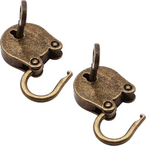 Cadenas - Fonte En Alliage De Zinc - Pour Boîtes À Bijoux Tiroirs Armoires - 2 Pièces (1/5)