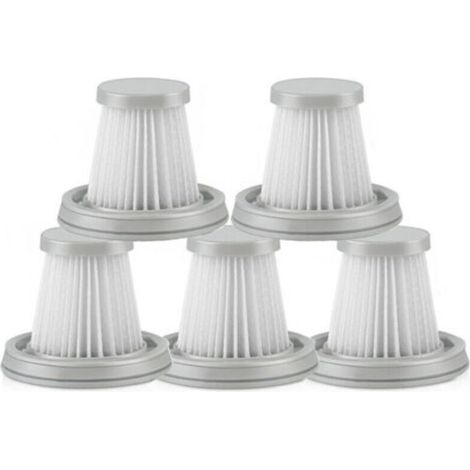 Filtres compatibles avec les aspirateurs portables Mijia et les petits aspirateurs portables sans fil Xiaomi (filtres HEPA, lot de 5)
